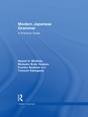 cover image of Modern Japanese Grammar